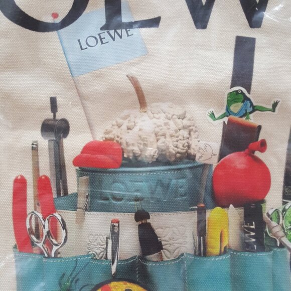 LOEWE ! CANVAS SHOPPING TOTE - Picture 3 of 6